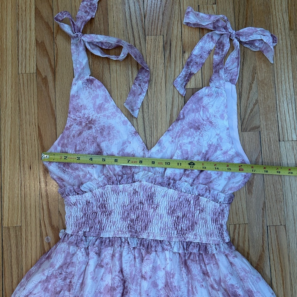 NWT En Saison Michelle Floral Organza Midi-Dress - Picture 8 of 10